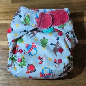 Festive Reindeer Baby Diaper Cover